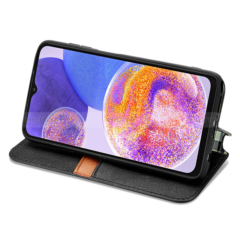 Custodia Portafoglio In Pelle Cover con Supporto S01D per Samsung Galaxy A23 5G