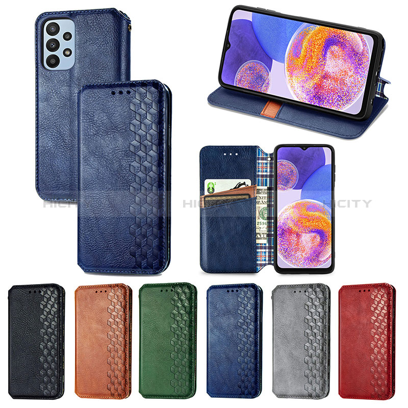 Custodia Portafoglio In Pelle Cover con Supporto S01D per Samsung Galaxy A23 5G