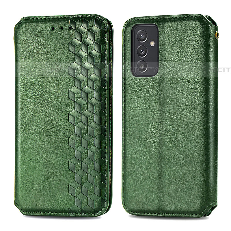 Custodia Portafoglio In Pelle Cover con Supporto S01D per Samsung Galaxy A24 4G Verde