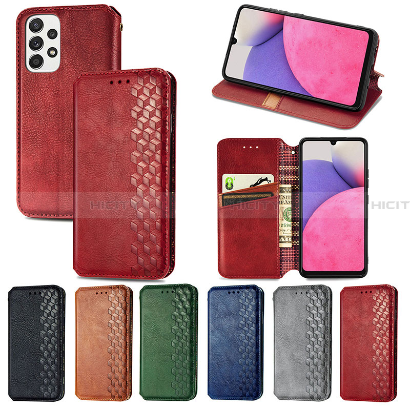 Custodia Portafoglio In Pelle Cover con Supporto S01D per Samsung Galaxy A33 5G