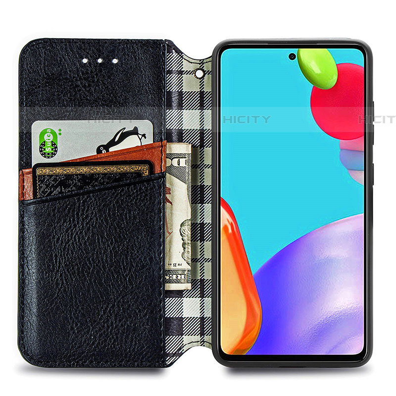 Custodia Portafoglio In Pelle Cover con Supporto S01D per Samsung Galaxy A52 4G