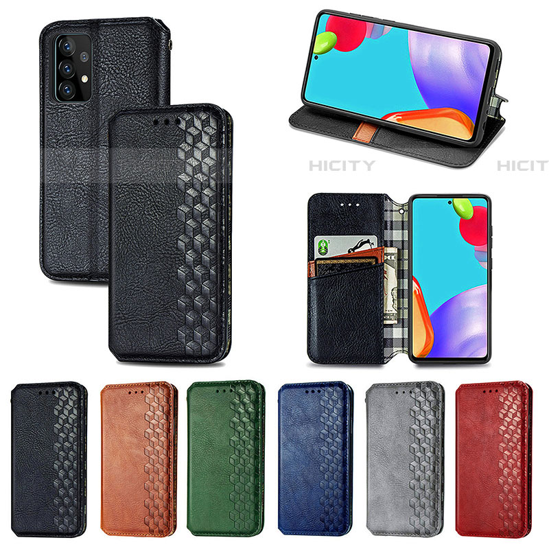 Custodia Portafoglio In Pelle Cover con Supporto S01D per Samsung Galaxy A52 5G