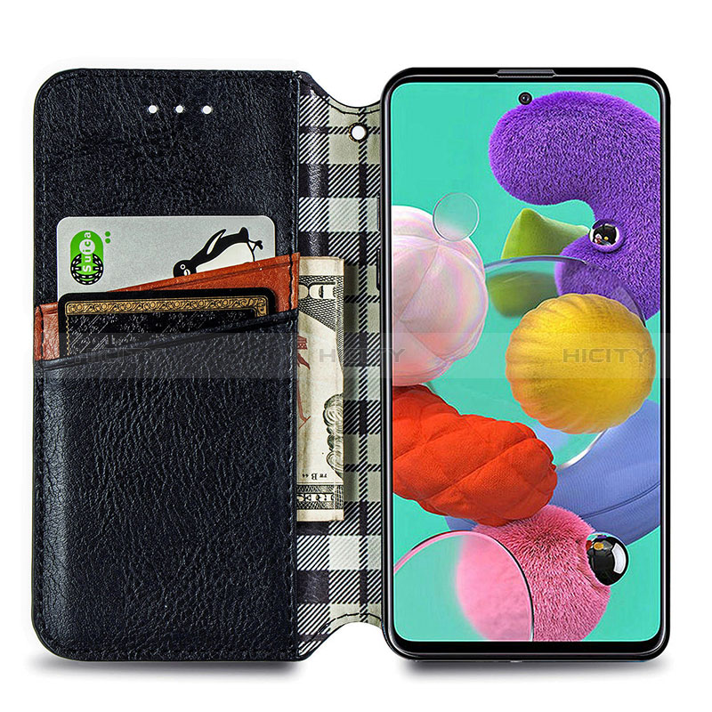 Custodia Portafoglio In Pelle Cover con Supporto S01D per Samsung Galaxy A71 4G A715