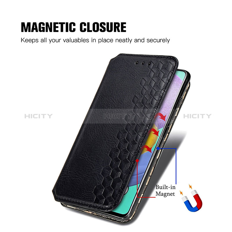 Custodia Portafoglio In Pelle Cover con Supporto S01D per Samsung Galaxy A71 5G