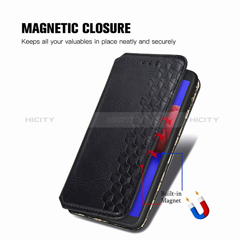 Custodia Portafoglio In Pelle Cover con Supporto S01D per Samsung Galaxy M01 Core