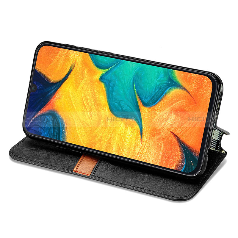 Custodia Portafoglio In Pelle Cover con Supporto S01D per Samsung Galaxy M10S