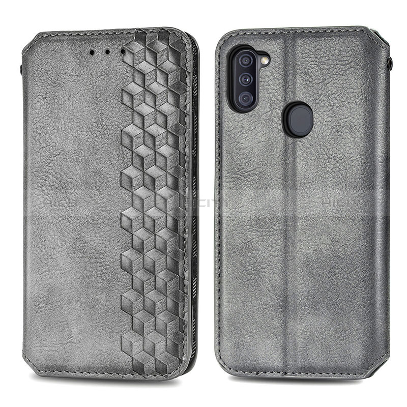 Custodia Portafoglio In Pelle Cover con Supporto S01D per Samsung Galaxy M11