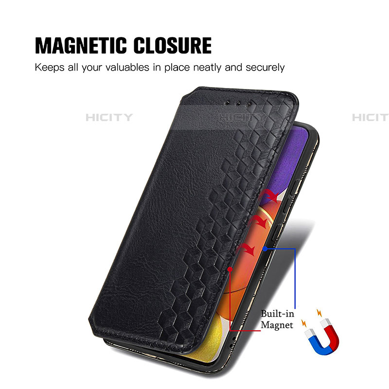 Custodia Portafoglio In Pelle Cover con Supporto S01D per Samsung Galaxy M14 5G