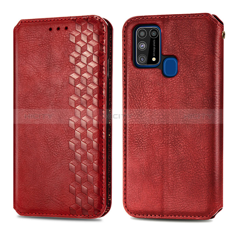 Custodia Portafoglio In Pelle Cover con Supporto S01D per Samsung Galaxy M21s