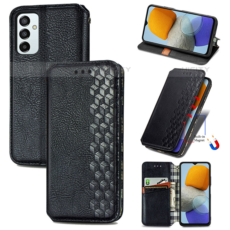 Custodia Portafoglio In Pelle Cover con Supporto S01D per Samsung Galaxy M23 5G