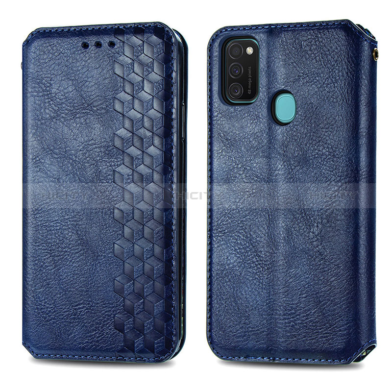 Custodia Portafoglio In Pelle Cover con Supporto S01D per Samsung Galaxy M30s