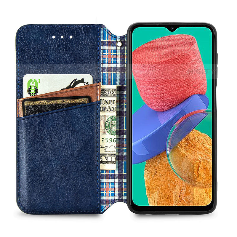 Custodia Portafoglio In Pelle Cover con Supporto S01D per Samsung Galaxy M33 5G