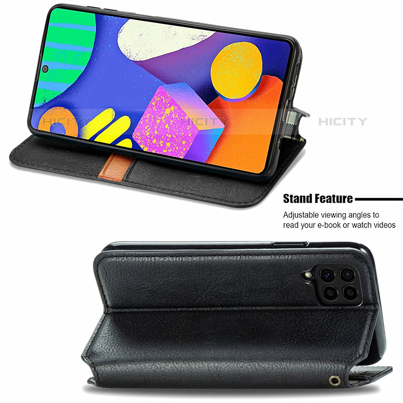 Custodia Portafoglio In Pelle Cover con Supporto S01D per Samsung Galaxy M62 4G