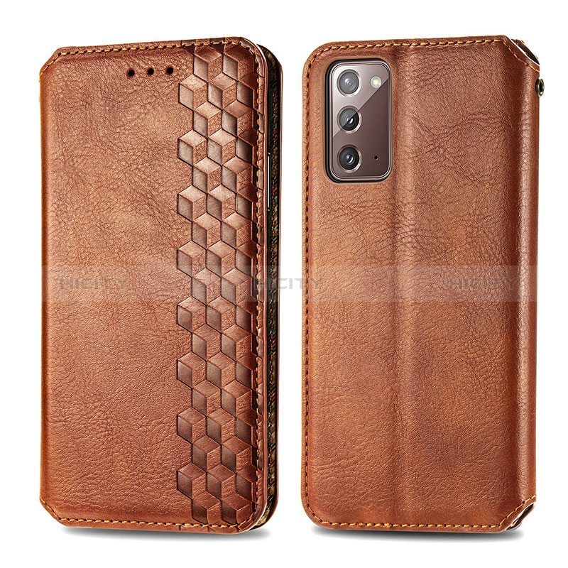 Custodia Portafoglio In Pelle Cover con Supporto S01D per Samsung Galaxy Note 20 5G