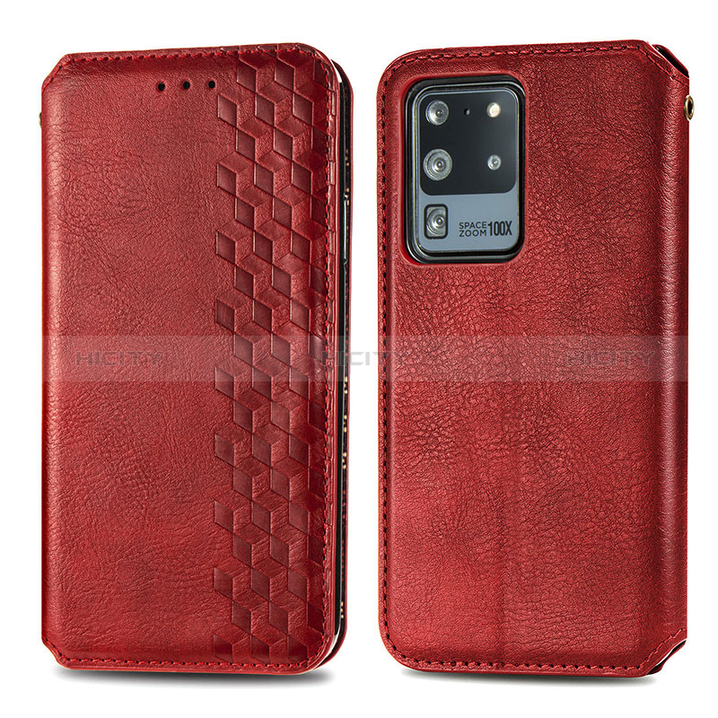 Custodia Portafoglio In Pelle Cover con Supporto S01D per Samsung Galaxy S20 Ultra 5G