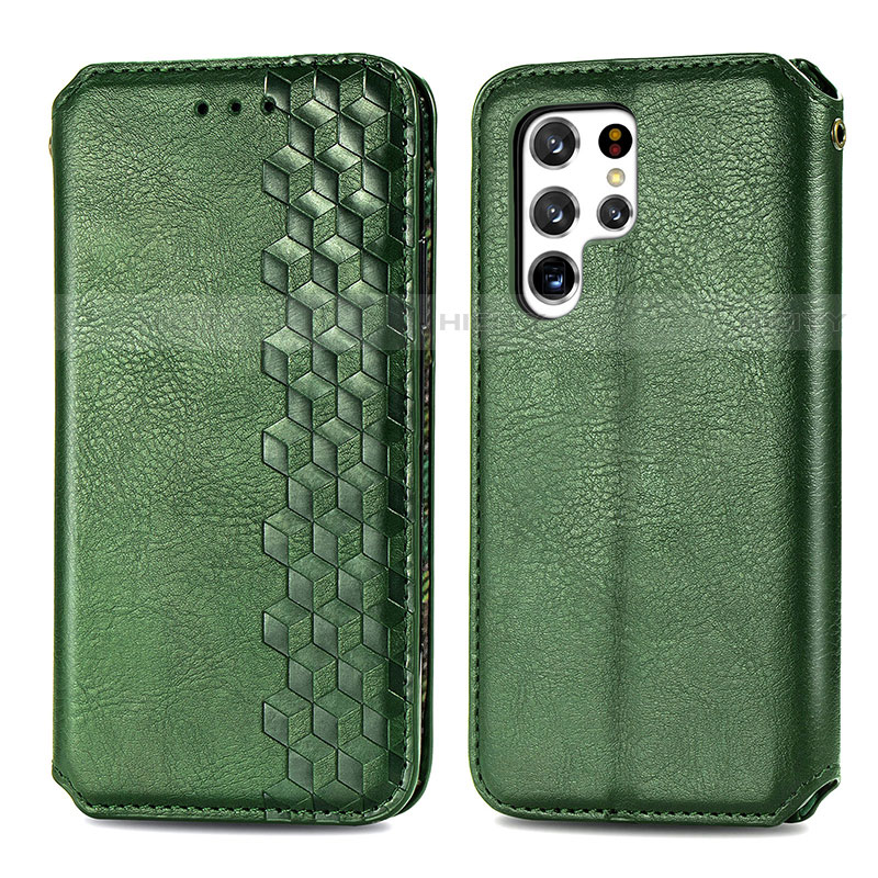 Custodia Portafoglio In Pelle Cover con Supporto S01D per Samsung Galaxy S21 Ultra 5G