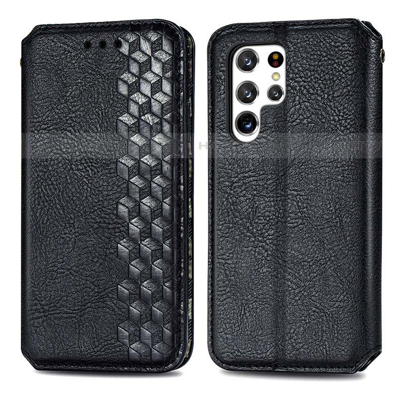 Custodia Portafoglio In Pelle Cover con Supporto S01D per Samsung Galaxy S21 Ultra 5G