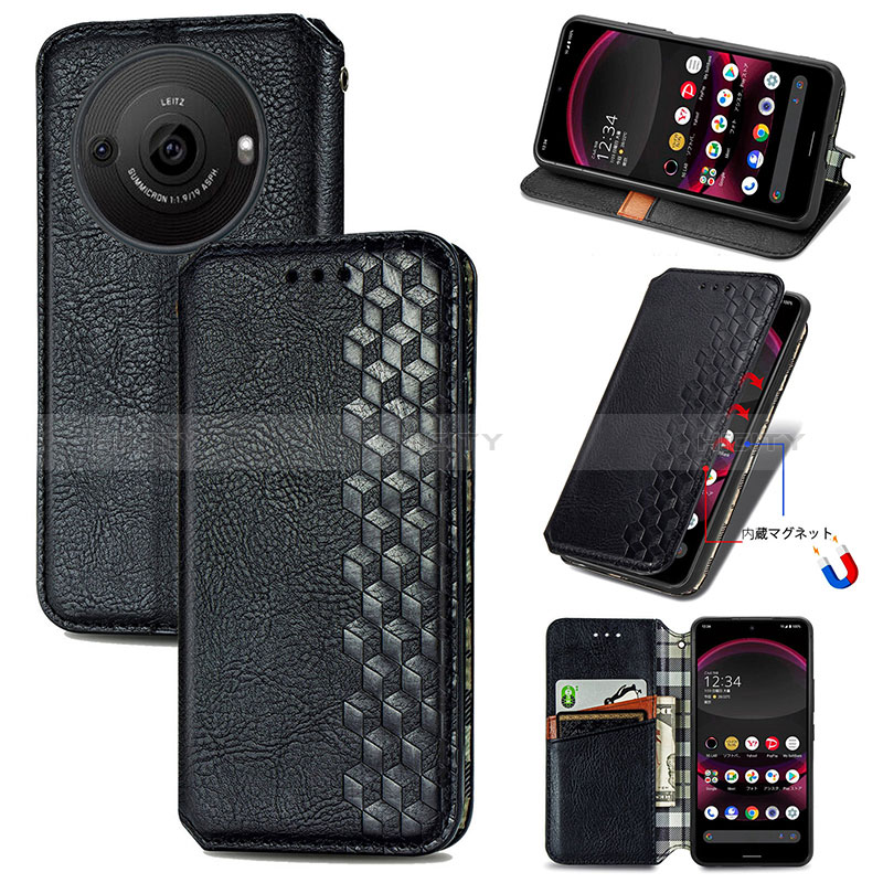 Custodia Portafoglio In Pelle Cover con Supporto S01D per Sharp Aquos R8s Pro