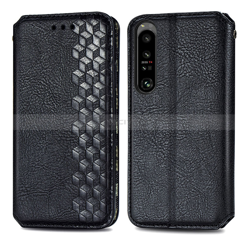 Custodia Portafoglio In Pelle Cover con Supporto S01D per Sony Xperia 1 IV