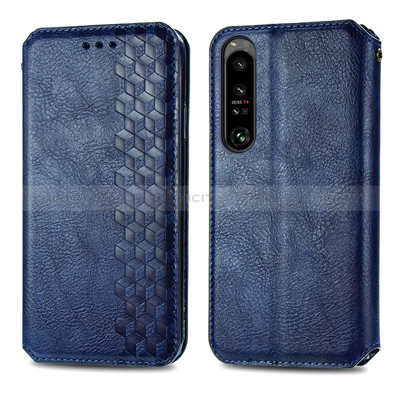 Custodia Portafoglio In Pelle Cover con Supporto S01D per Sony Xperia 1 IV