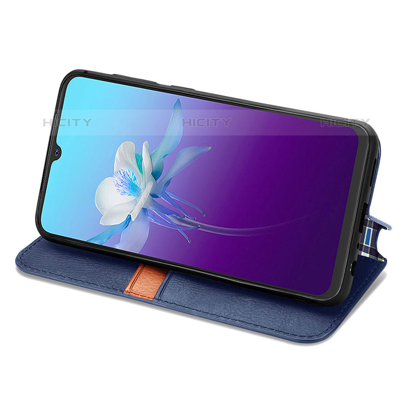 Custodia Portafoglio In Pelle Cover con Supporto S01D per Vivo V20 (2021)