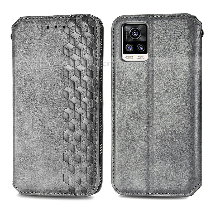 Custodia Portafoglio In Pelle Cover con Supporto S01D per Vivo V20 (2021)