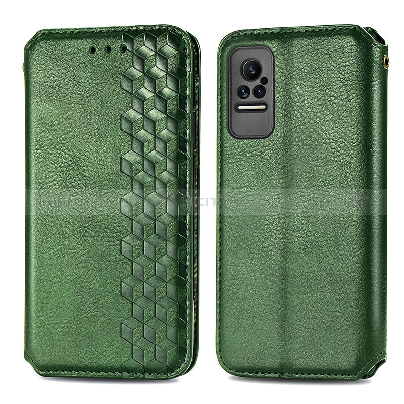 Custodia Portafoglio In Pelle Cover con Supporto S01D per Xiaomi Civi 1S 5G Verde