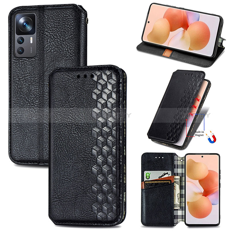 Custodia Portafoglio In Pelle Cover con Supporto S01D per Xiaomi Mi 12T 5G