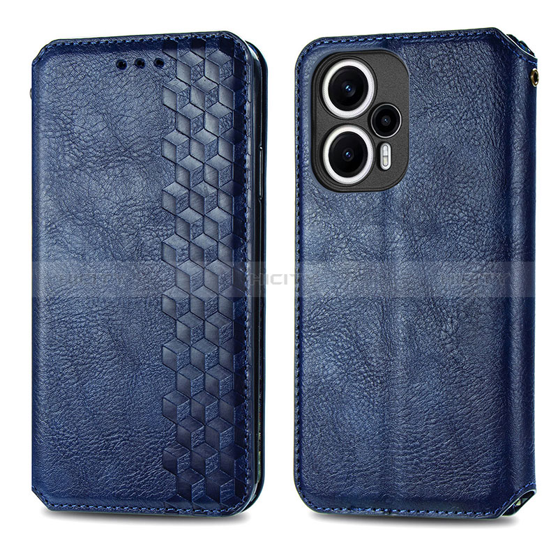 Custodia Portafoglio In Pelle Cover con Supporto S01D per Xiaomi Poco F5 5G