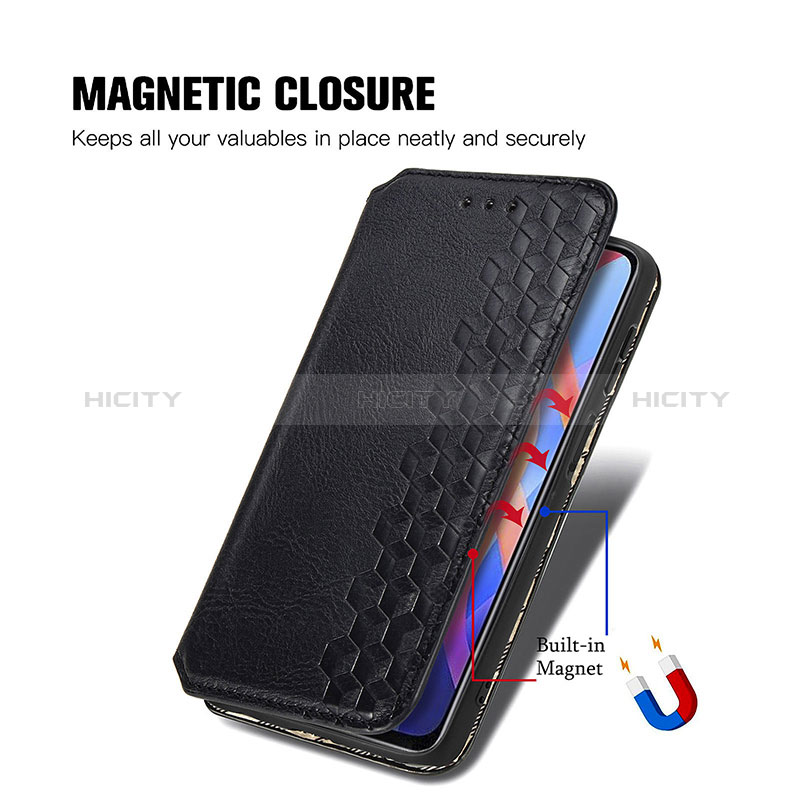 Custodia Portafoglio In Pelle Cover con Supporto S01D per Xiaomi Poco M4 Pro 5G