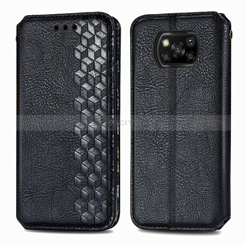 Custodia Portafoglio In Pelle Cover con Supporto S01D per Xiaomi Poco X3 Pro