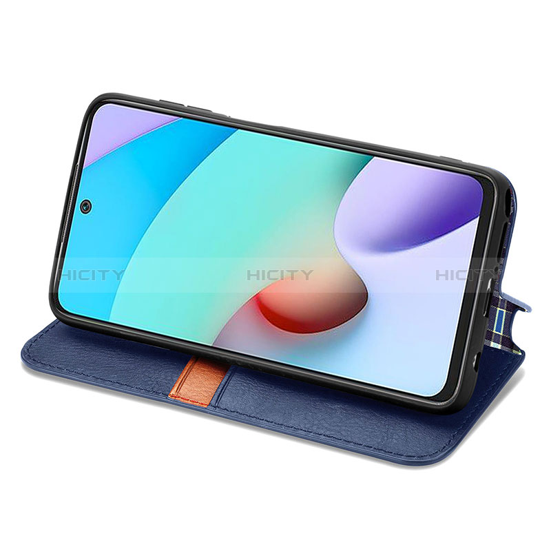 Custodia Portafoglio In Pelle Cover con Supporto S01D per Xiaomi Redmi 10 (2022)