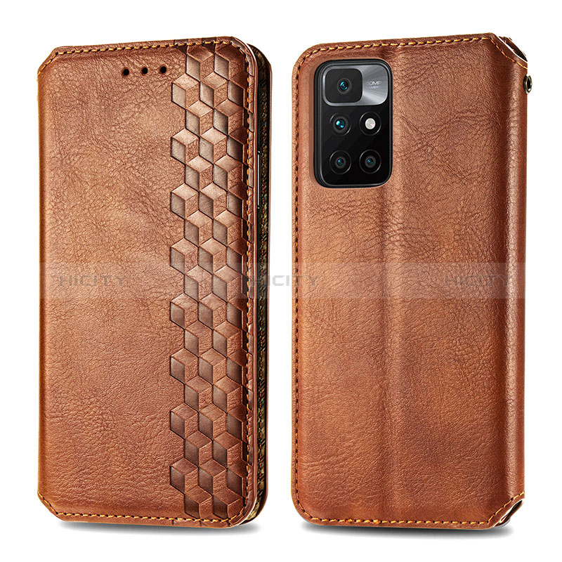 Custodia Portafoglio In Pelle Cover con Supporto S01D per Xiaomi Redmi 10 4G