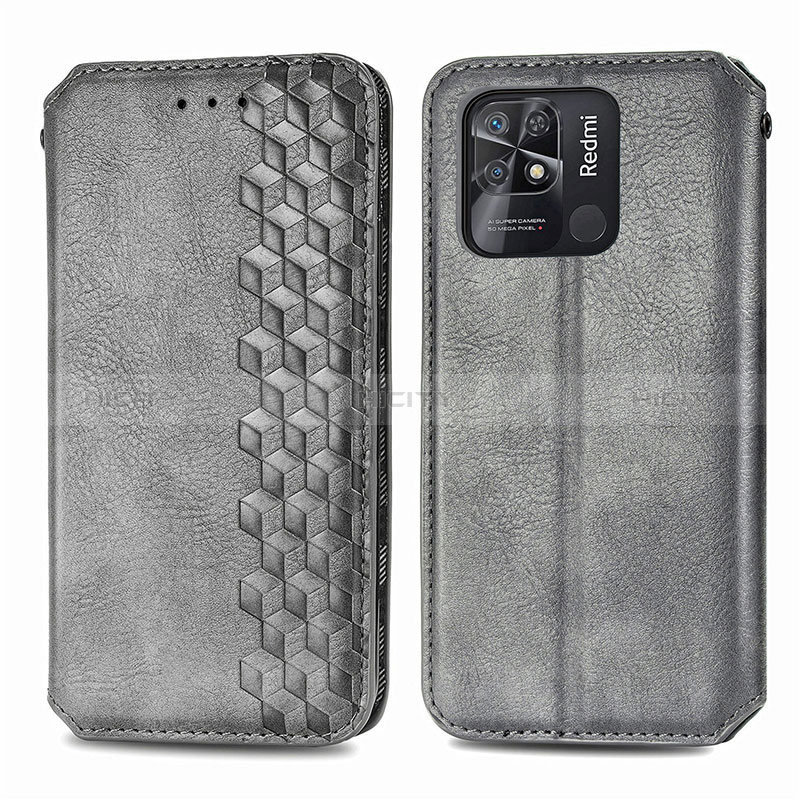 Custodia Portafoglio In Pelle Cover con Supporto S01D per Xiaomi Redmi 10 Power