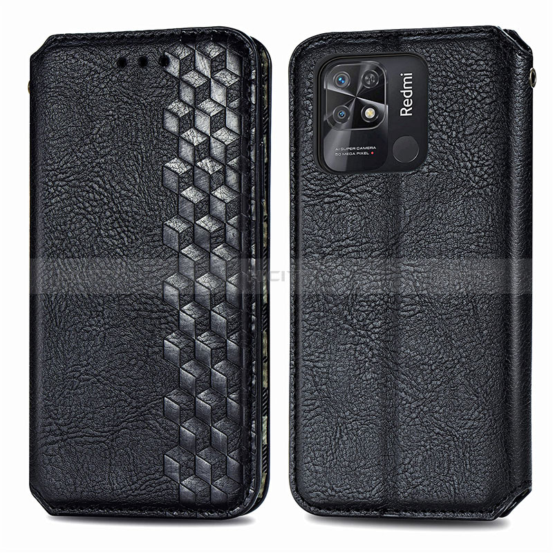 Custodia Portafoglio In Pelle Cover con Supporto S01D per Xiaomi Redmi 10C 4G