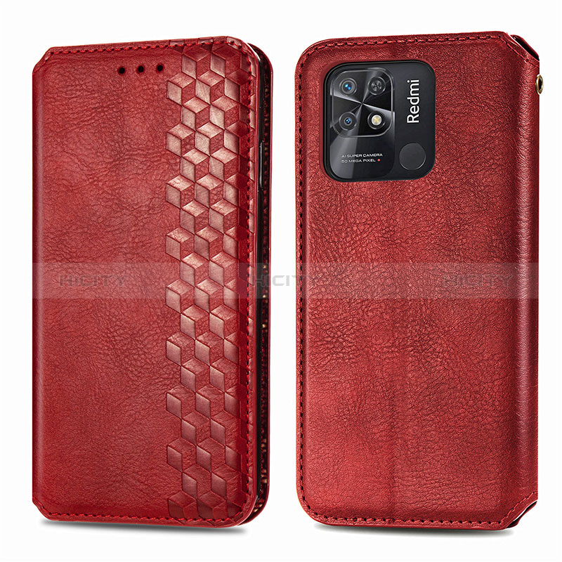 Custodia Portafoglio In Pelle Cover con Supporto S01D per Xiaomi Redmi 10C 4G