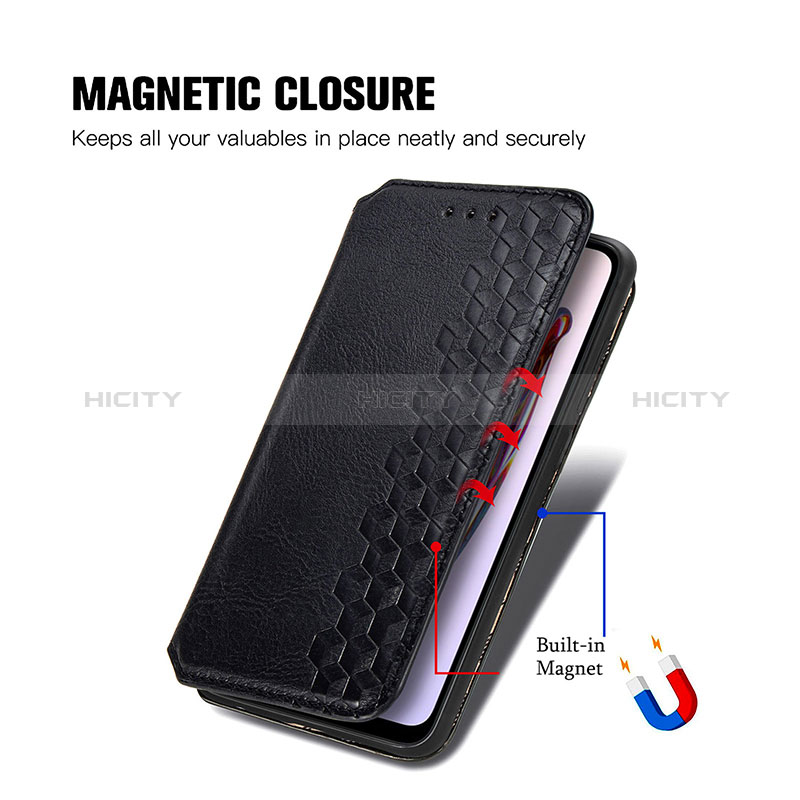 Custodia Portafoglio In Pelle Cover con Supporto S01D per Xiaomi Redmi 12C 4G