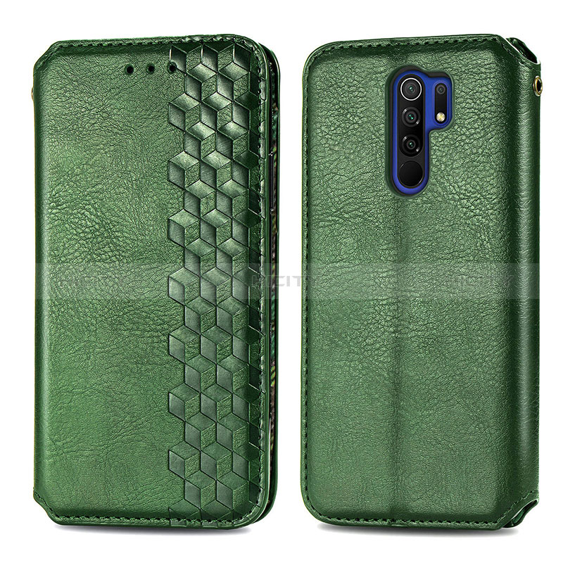 Custodia Portafoglio In Pelle Cover con Supporto S01D per Xiaomi Redmi 9