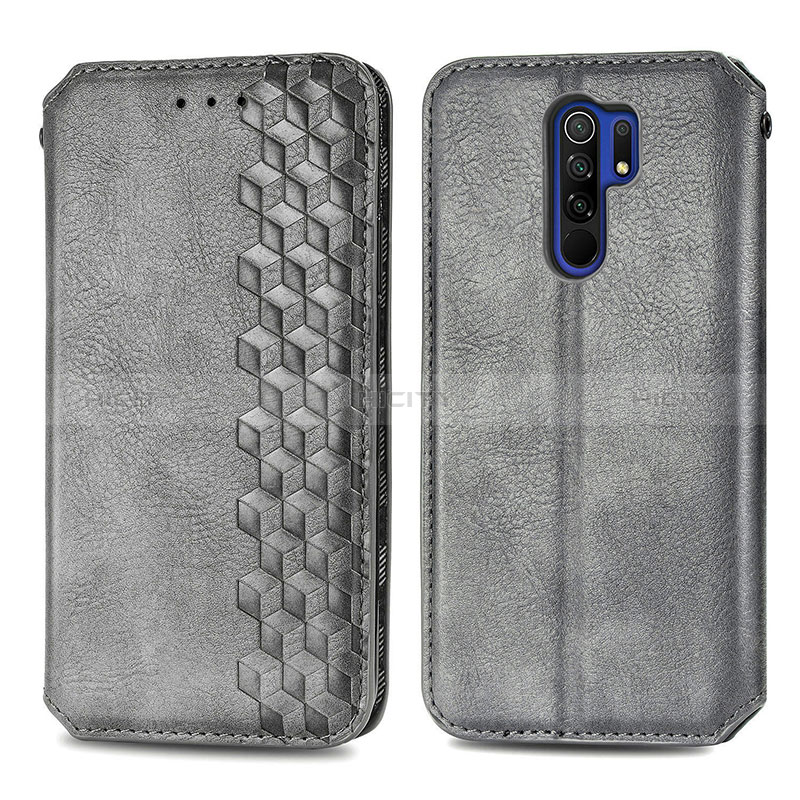 Custodia Portafoglio In Pelle Cover con Supporto S01D per Xiaomi Redmi 9