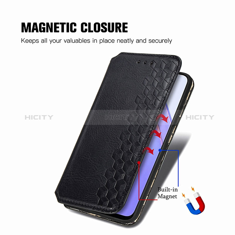 Custodia Portafoglio In Pelle Cover con Supporto S01D per Xiaomi Redmi 9 Power