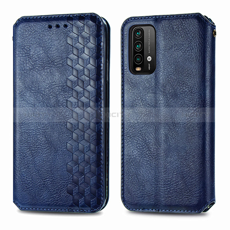 Custodia Portafoglio In Pelle Cover con Supporto S01D per Xiaomi Redmi 9 Power