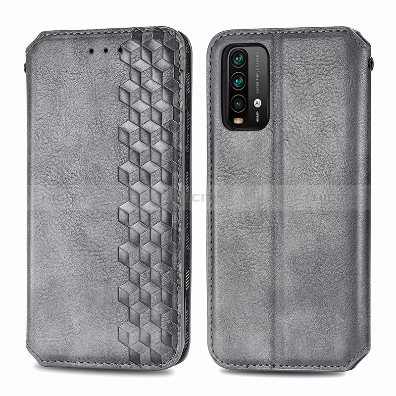 Custodia Portafoglio In Pelle Cover con Supporto S01D per Xiaomi Redmi 9 Power