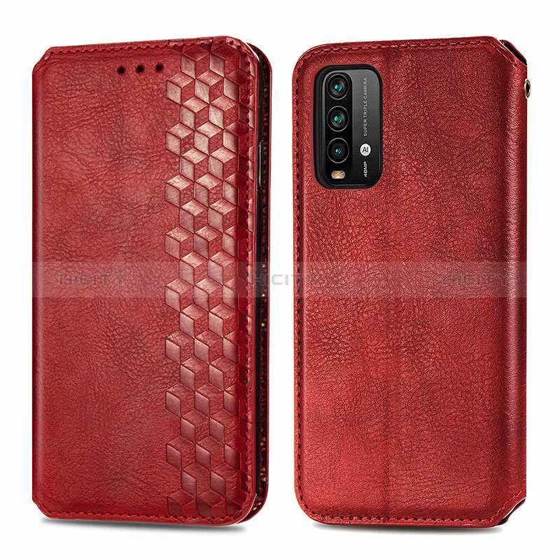 Custodia Portafoglio In Pelle Cover con Supporto S01D per Xiaomi Redmi 9 Power