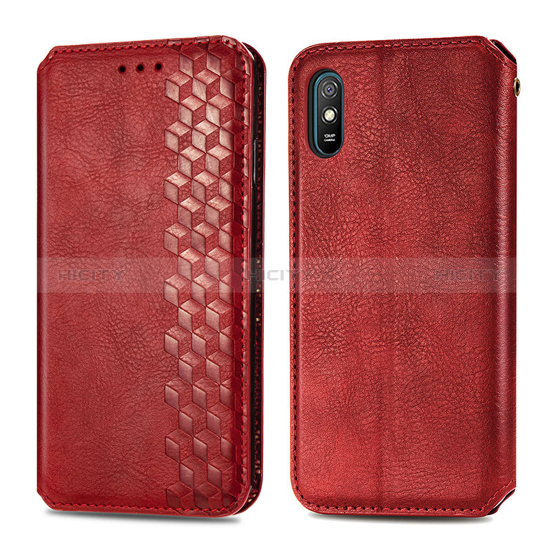 Custodia Portafoglio In Pelle Cover con Supporto S01D per Xiaomi Redmi 9AT