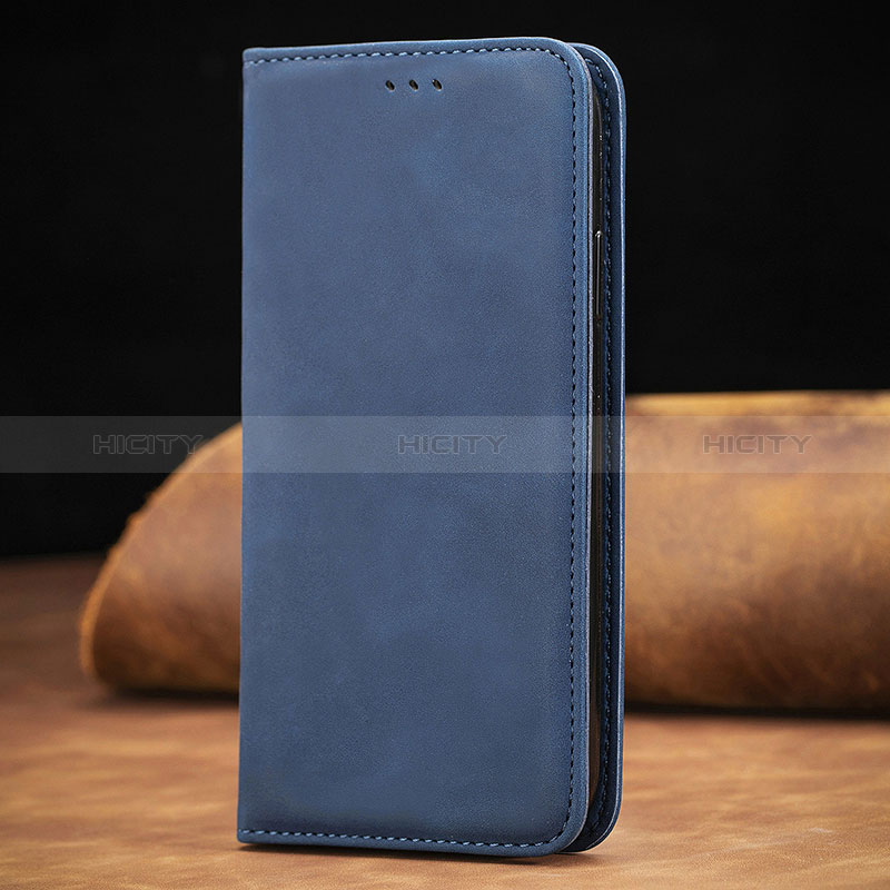 Custodia Portafoglio In Pelle Cover con Supporto S01D per Xiaomi Redmi K30S 5G Blu