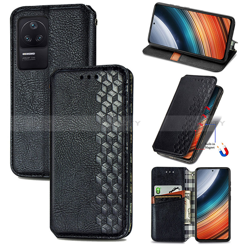 Custodia Portafoglio In Pelle Cover con Supporto S01D per Xiaomi Redmi K40S 5G