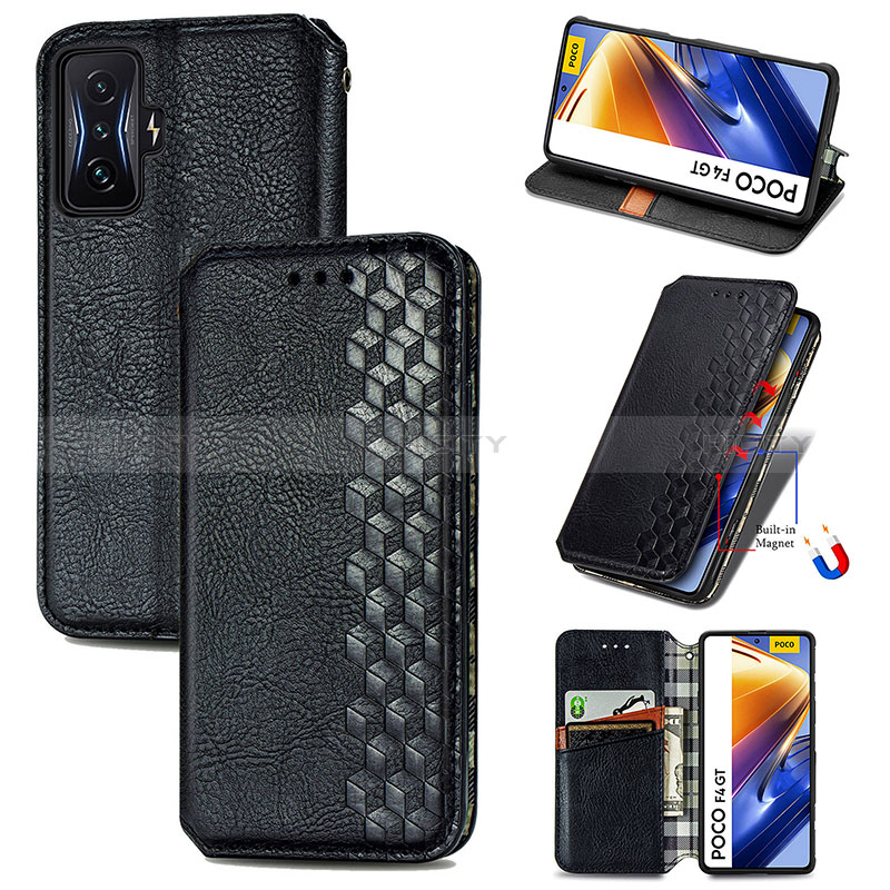 Custodia Portafoglio In Pelle Cover con Supporto S01D per Xiaomi Redmi K50 Gaming AMG F1 5G