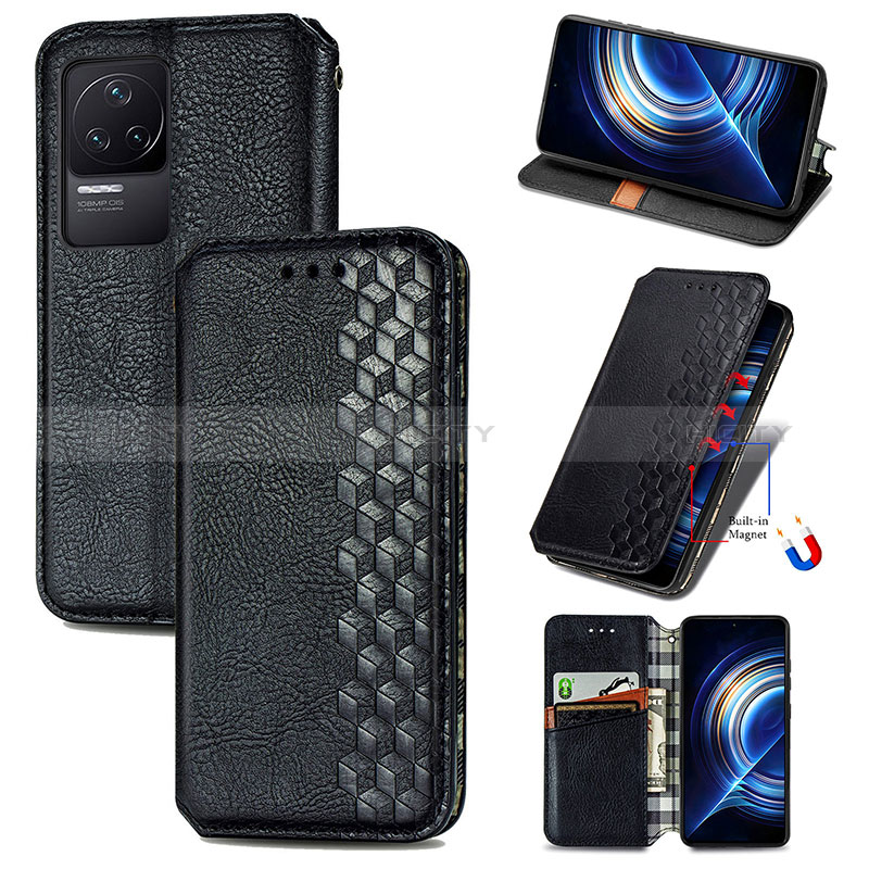 Custodia Portafoglio In Pelle Cover con Supporto S01D per Xiaomi Redmi K50 Pro 5G