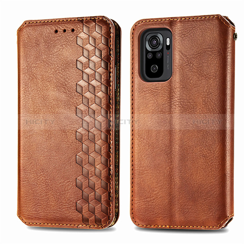 Custodia Portafoglio In Pelle Cover con Supporto S01D per Xiaomi Redmi Note 10 4G