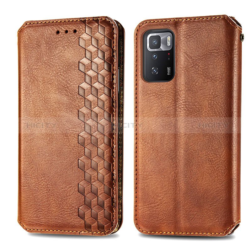 Custodia Portafoglio In Pelle Cover con Supporto S01D per Xiaomi Redmi Note 10 Pro 5G